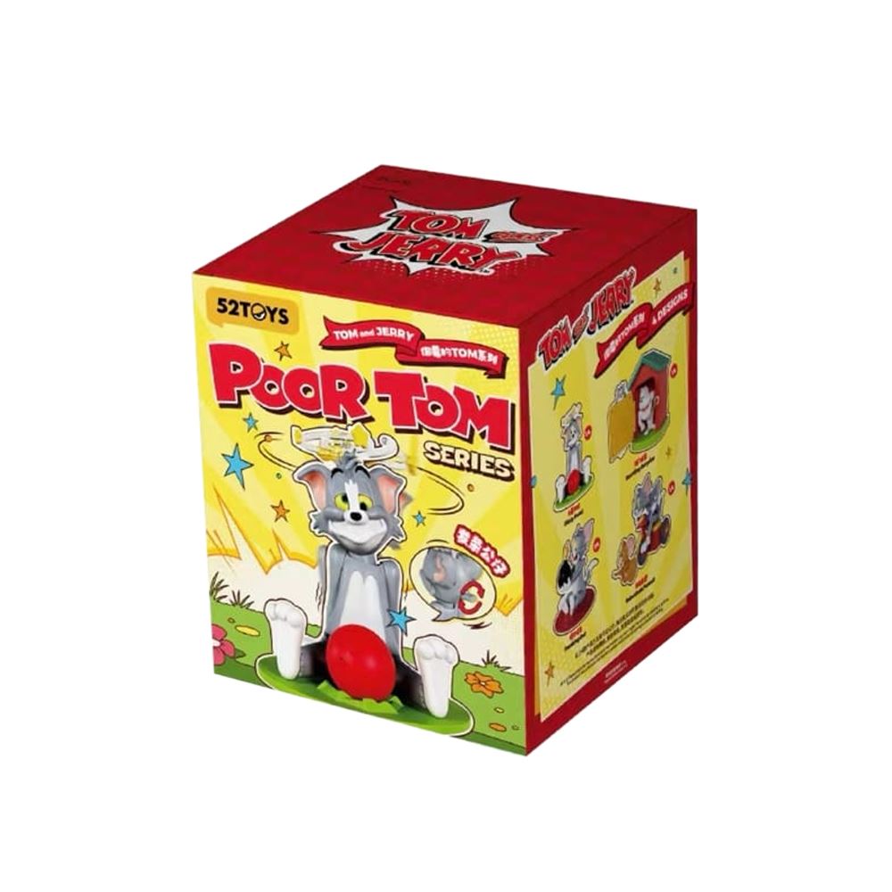 52TOYS 52TOYS 湯姆貓與傑利鼠系列倒霉的湯姆貓盲盒手辦公仔盒玩 (單入隨機出貨)