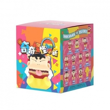 52TOYS52TOYS 52TOYS 蠟筆小新 奇奇怪怪的小新系列盲盒手辦公仔盒玩 (單入隨機出貨)