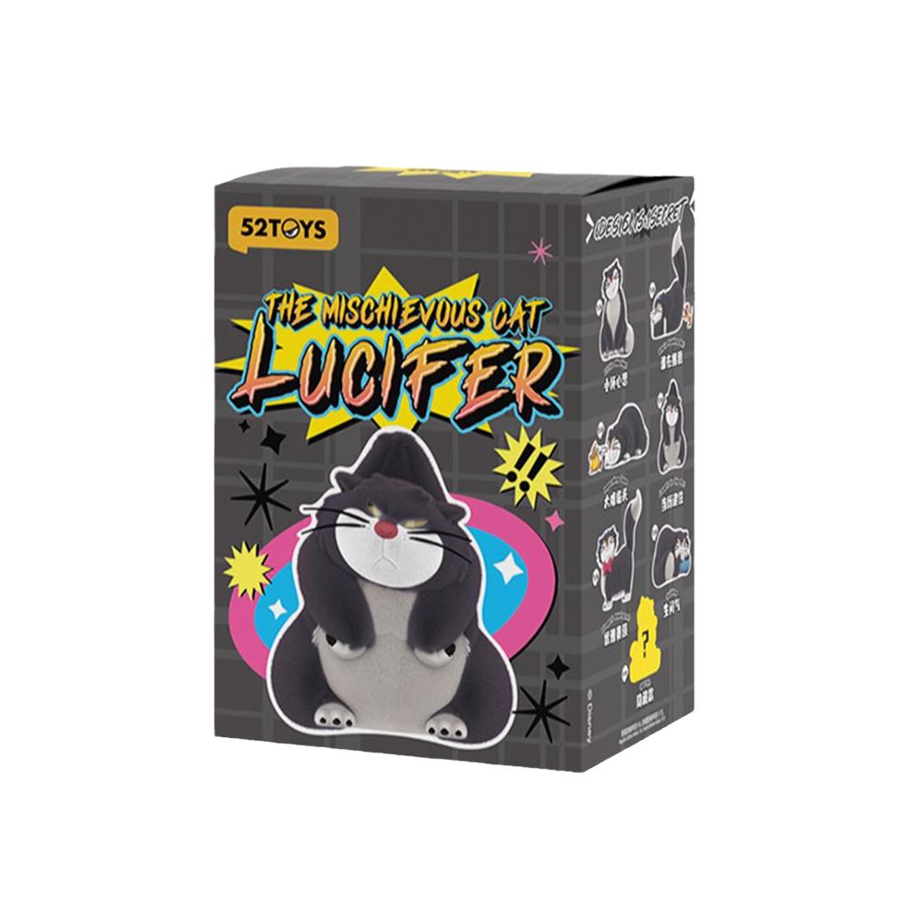 52TOYS 52TOYS 迪士尼 壞貓貓路西法系列盲盒手辦公仔盒玩 (單入隨機出貨)