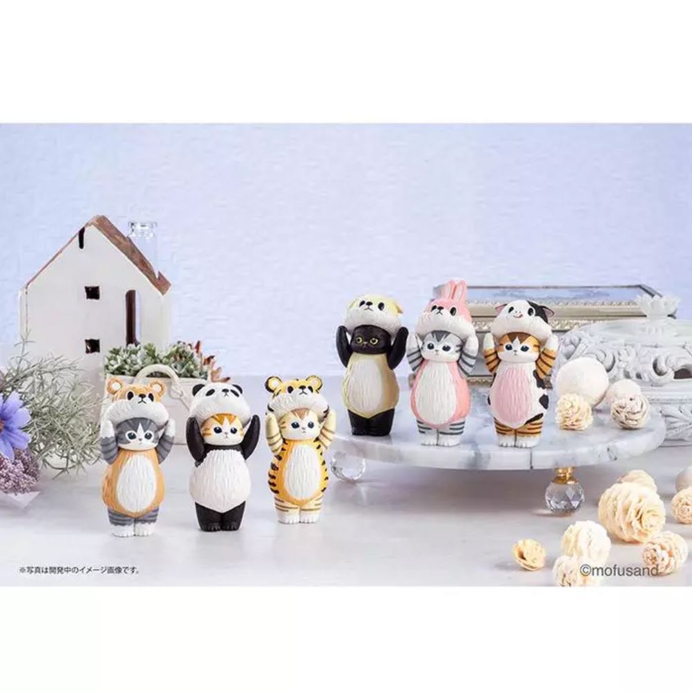 KITAN KITAN CLUB mofusand 貓福珊迪扮裝軟膠盲盒手辦公仔盒玩 (單入隨機出貨)