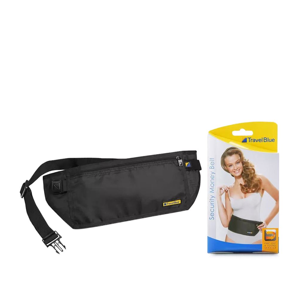 Travel blue Travel Blue 藍旅｜ RFID 超薄輕量安全貼身防盜腰包 TB114