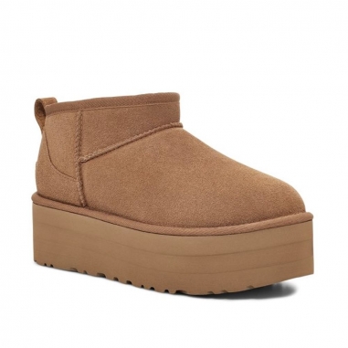 2964543001240UGG|Women s Classic Ultra Mini Platform 雪靴 栗子棕