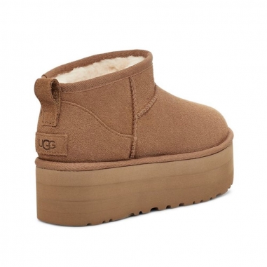 2964543001240UGG|Women s Classic Ultra Mini Platform 雪靴 栗子棕