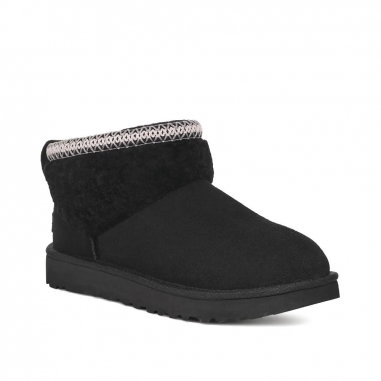2964543001460UGG|Women's Classic Ultra Mini Maxi Curly 雪靴 黑色