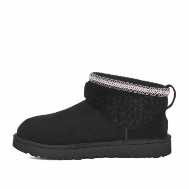 2964543001460UGG|Women's Classic Ultra Mini Maxi Curly 雪靴 黑色