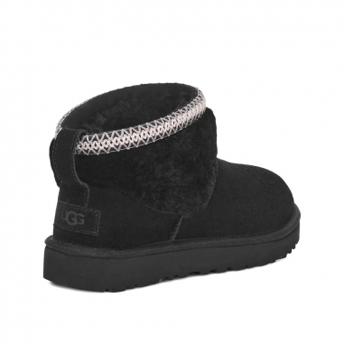 2964543001460UGG|Women's Classic Ultra Mini Maxi Curly 雪靴 黑色