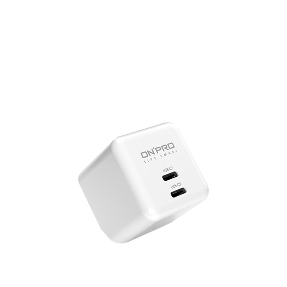 ONPRO ONPRO 鴻普｜UC-2P01 ULTRA 氮化鎵GaN PD65W 快充超急速迷你充電器 冰雪白