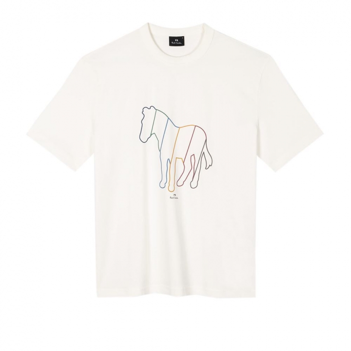 SS TSHIRT LINE ZEBRA經典線條彩虹斑馬短袖T恤