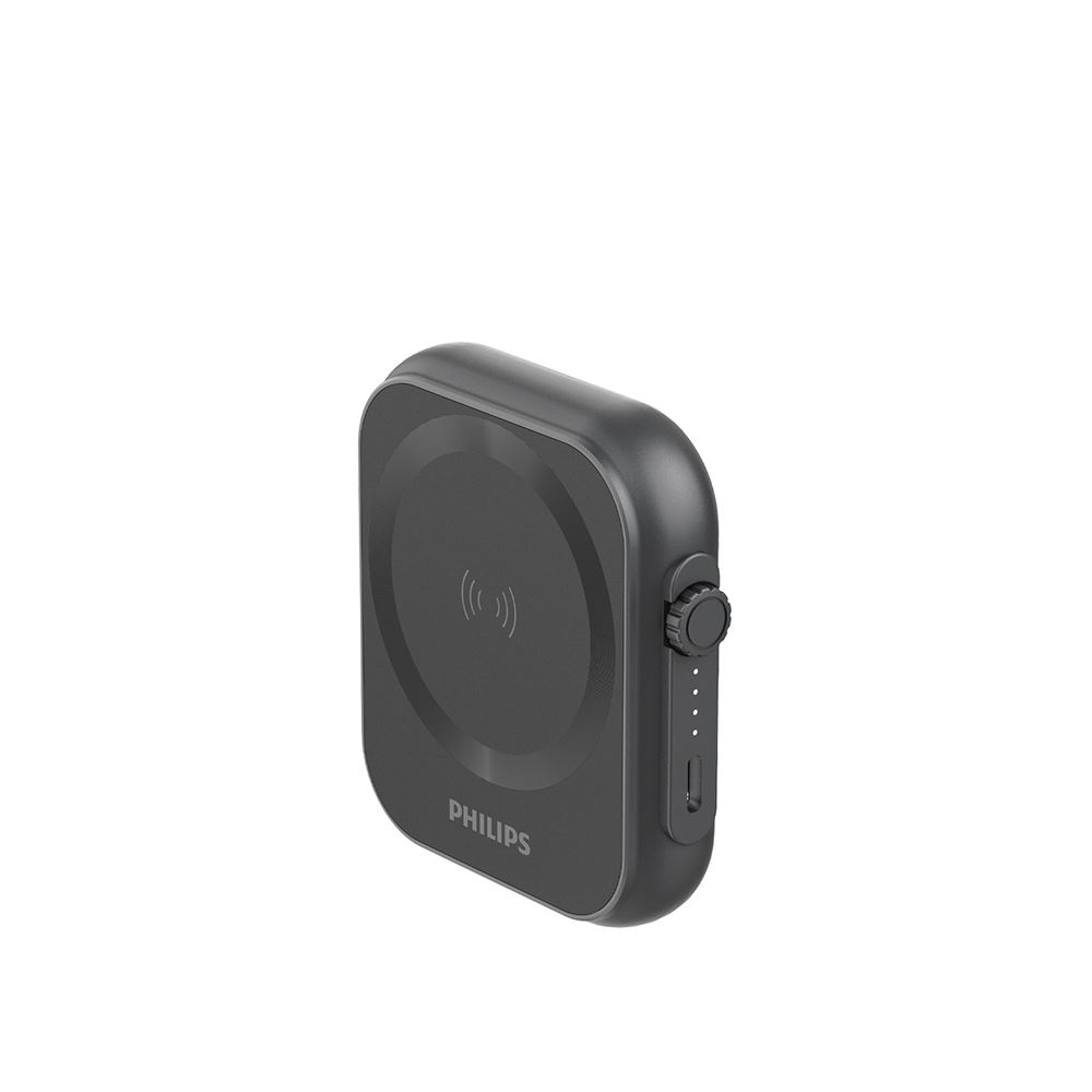 Philips Philips 飛利浦｜MagSafe 雙系統適用 DLP2556Q 20W 黑金剛磁吸三合一磁吸行動電源