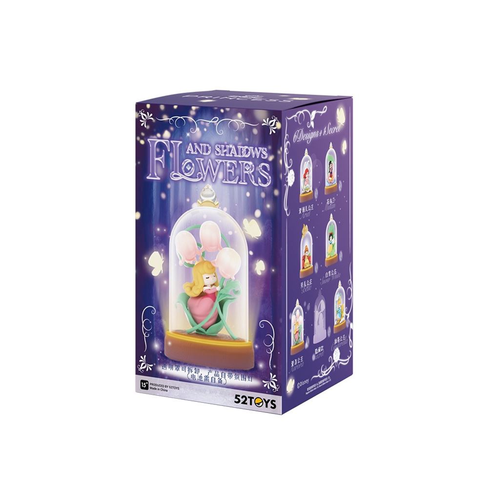 52TOYS 52TOYS 迪士尼公主D-baby琉璃花影系列盲盒手辦盒玩(單入隨機出貨)