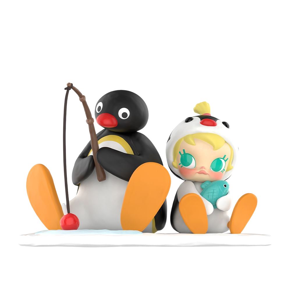 POP MART POP MART 泡泡瑪特｜Baby Molly × PINGU垂釣時光手辦公仔盒玩