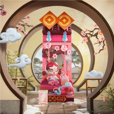 POP MART 泡泡瑪特｜金蛇賀歲新年好牌系列積木手辦盲盒公仔盒玩(單入隨機出貨)