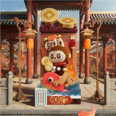 POP MART 泡泡瑪特｜金蛇賀歲新年好牌系列積木手辦盲盒公仔盒玩(單入隨機出貨)