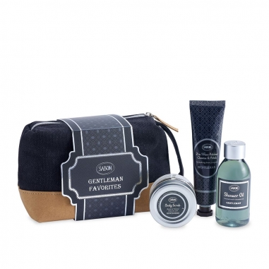SABONSABON 紳士沐浴磨砂組 NEW