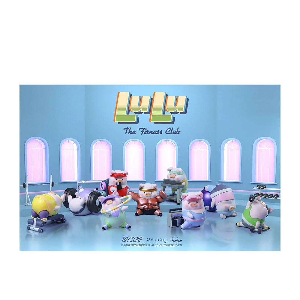 TOYZERO TOYZEROPLUS 罐頭豬LuLu運動系列盲盒手辦公仔盒玩 (單入隨機出貨)