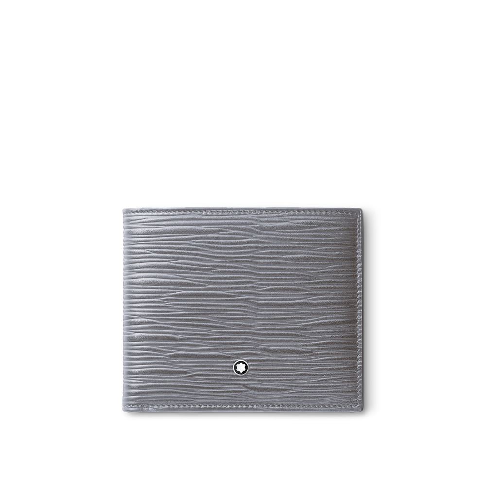 Montblanc 萬寶龍大班4810系列皮夾，8卡式-灰