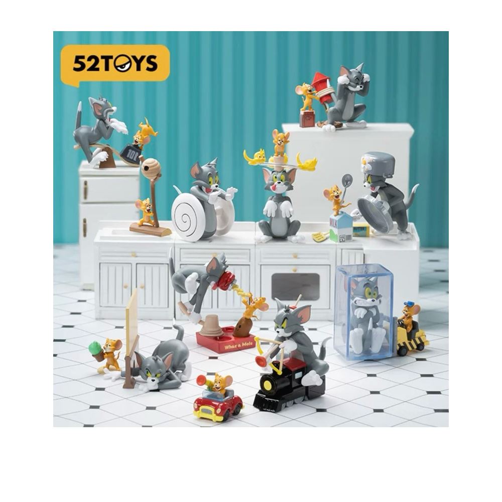 52TOYS 52TOYS 湯姆貓與傑利鼠 Tom&Jerry 貓鼠大作戰盲盒手辦公仔盒玩 (單入隨機出貨)