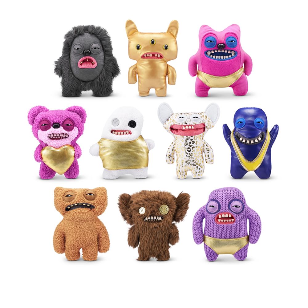 Fuggler 英國 FUGGLER 放克牙寶 萌牙怪獸淘金系列毛絨玩偶 9吋 (單入隨機出貨)