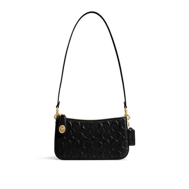 SIG PAT POCH B4/BLACK ONEPENN 經典 SIGNATURE 皮革單肩包