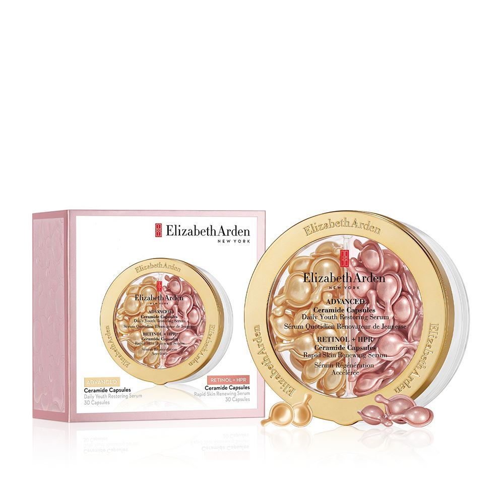 Elizabeth Arden 超進化黃金導航膠囊及HPR玫瑰金抗痕膠囊日夜雙品套裝特惠組