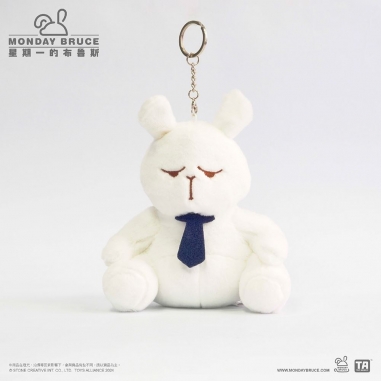Monday BRUCE MBR-M05 星期一的布魯斯絨毛坐姿布魯斯中型吊飾 白Monday BRUCE MBR-M05 星期一的布魯斯絨毛坐姿布魯斯中型吊飾 白