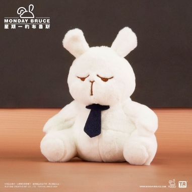 Monday BRUCE MBR-M05 星期一的布魯斯絨毛坐姿布魯斯中型吊飾 白Monday BRUCE MBR-M05 星期一的布魯斯絨毛坐姿布魯斯中型吊飾 白