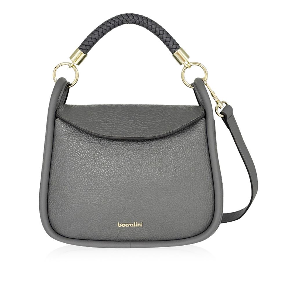 borsalini BORSALINI 俐落交織背提2用包+帶 灰