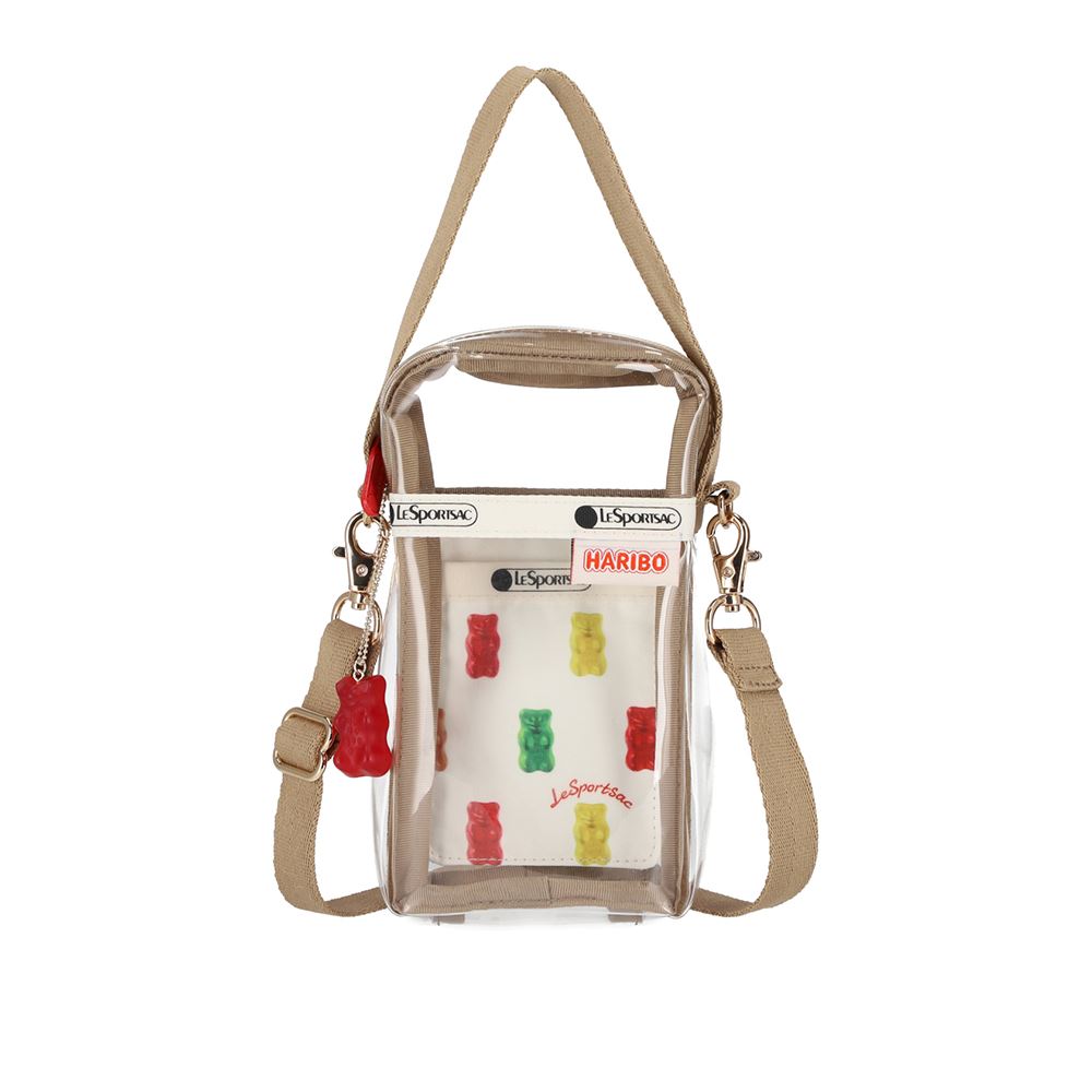 LeSportsac 迷你透明斜背手機包