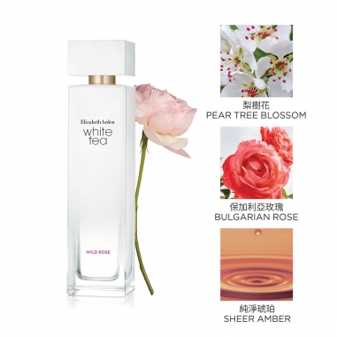 Elizabeth Arden White Tea Wild Rose Eau De Toilette Spray白茶花綻野玫瑰香水