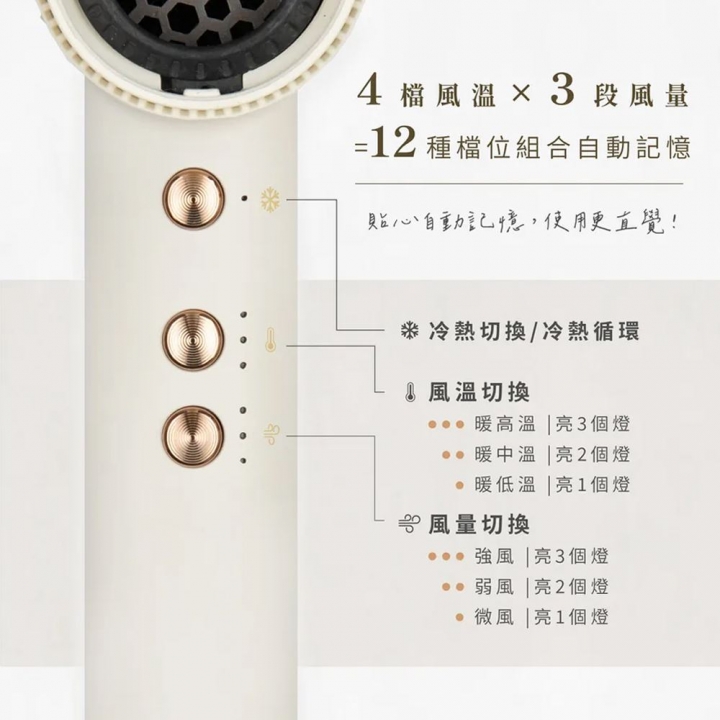 【KINYO】勁速智慧溫控遠紅外線負離子柔護吹風機 (KH-9601) 黑色【廠商直送】