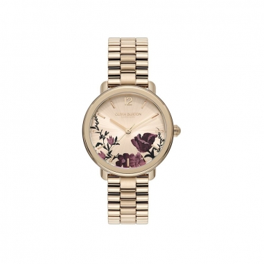 Olivia BurtonOlivia Burton Signature不鏽鋼女錶-白