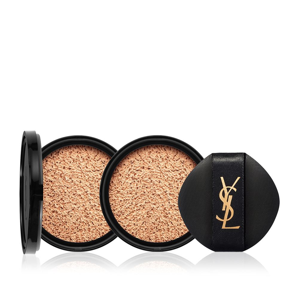 YVES SAINT LAURENT 聖羅蘭YSL恆久完美霧光氣墊粉餅 替換裝套裝 20 x2