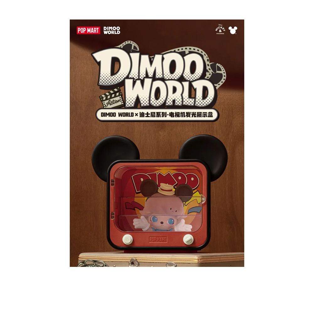 POP MART POP MART 泡泡瑪特｜DIMOO WORLD×DISNEY 迪士尼系列電視機發光展示盒