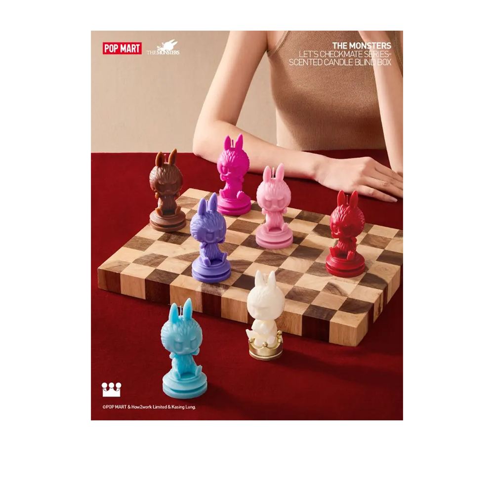 POP MART POP MART 泡泡瑪特｜THE MONSTERS象棋大冒險系列香氛蠟燭盲盒(單入隨機出貨)