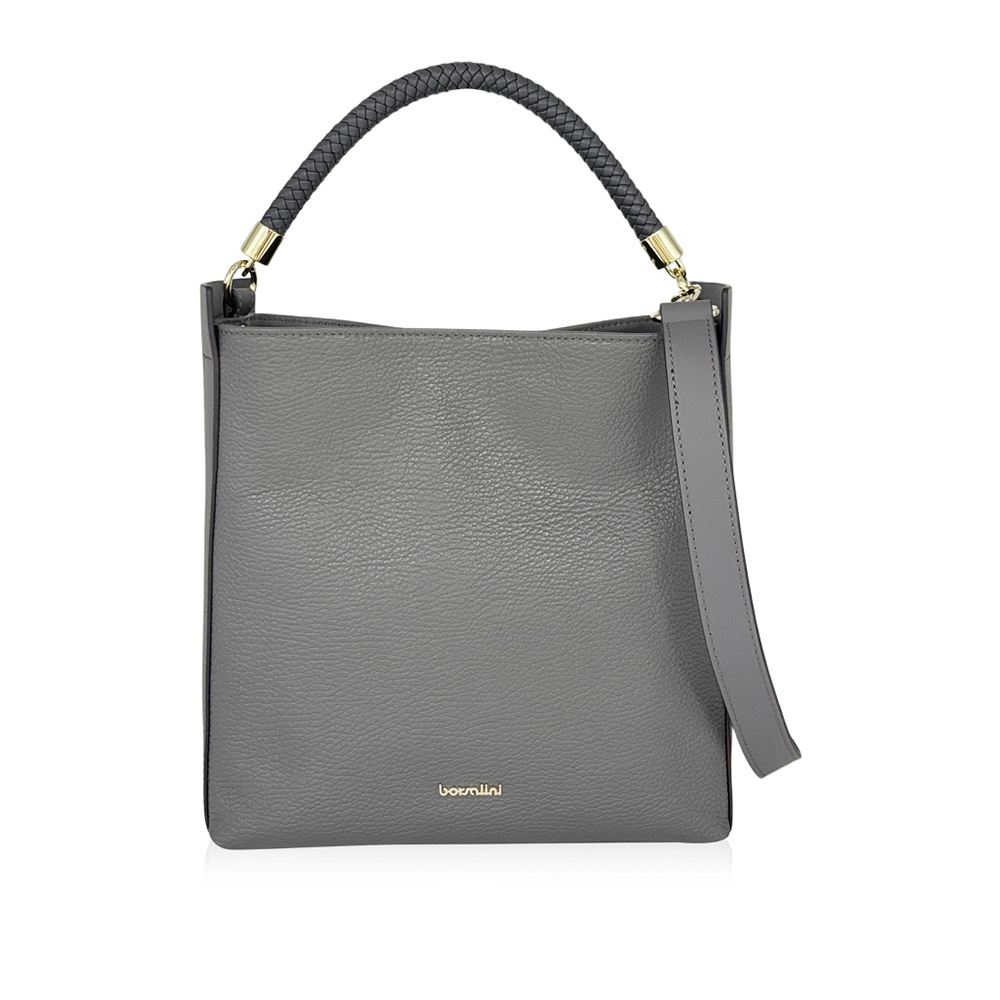 borsalini BORSALINI 俐落交織HOBO+帶 橘