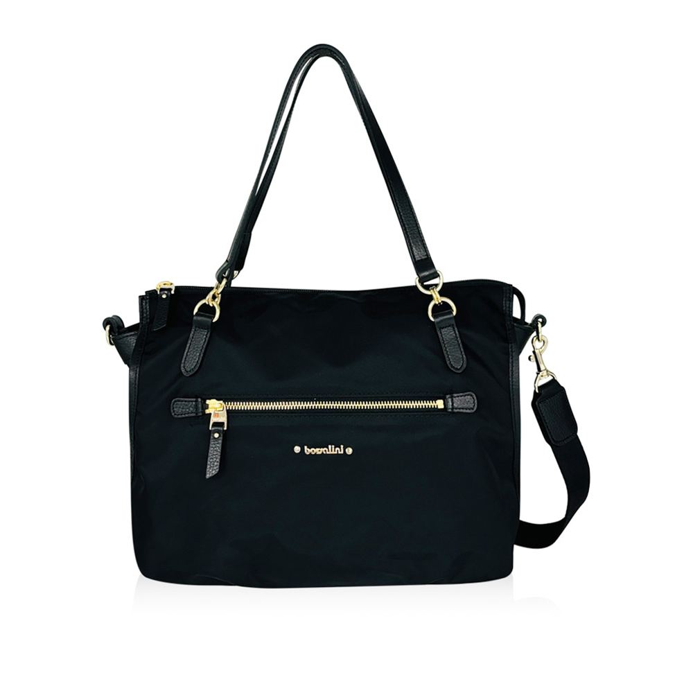 borsalini BORSALINI 學院輕風尚2用包+帶 黑