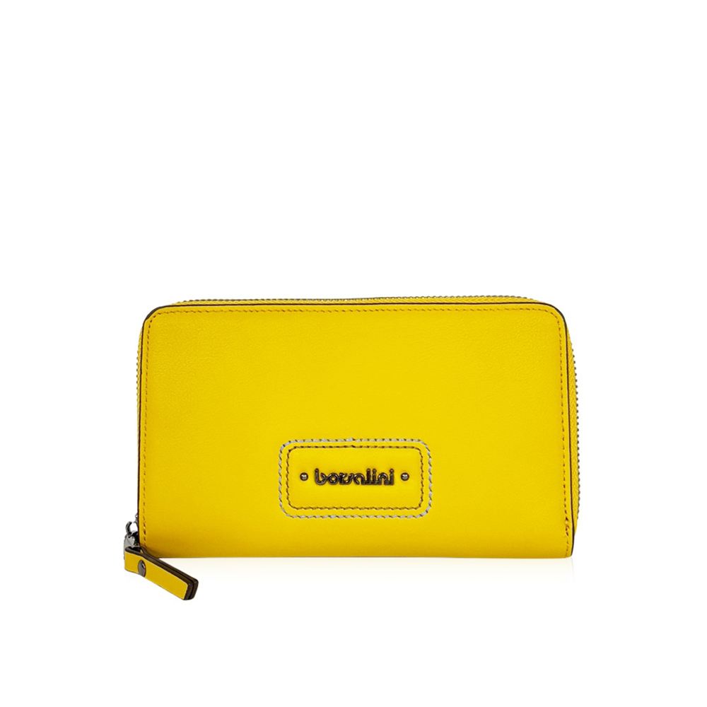 borsalini BORSALINI 活力美學拉鍊中夾 黃