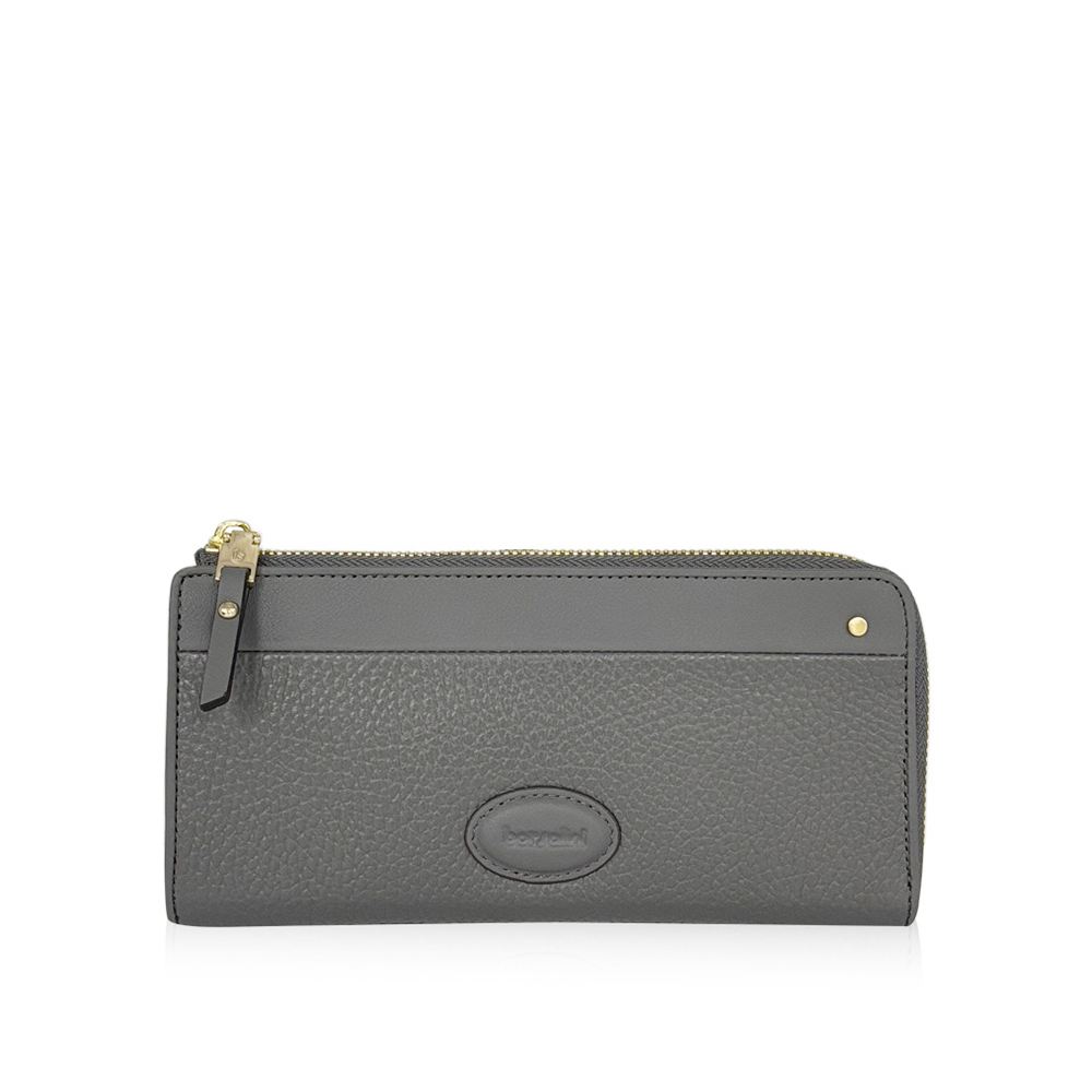 borsalini BORSALINI 俐落交織拉鍊長夾