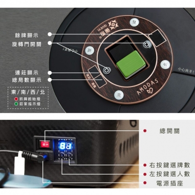 雀依QUEYI|3A隨行電動麻將機 黑色款【廠商直寄】雀依QUEYI|3A隨行電動麻將機 黑色款