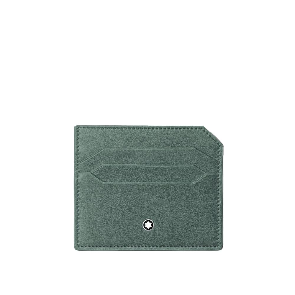 Montblanc 萬寶龍軟皮系列卡夾， 6 卡式-瓦松綠