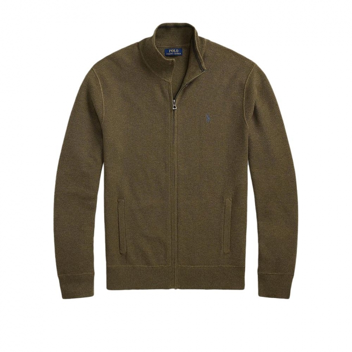 LS TXT FZ PP-LONG SLEEVE-FULL ZIP男性長袖上衣