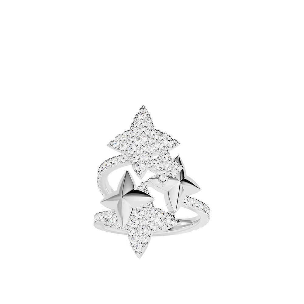APM Monaco AUTOMNE六芒星交織銀色戒指