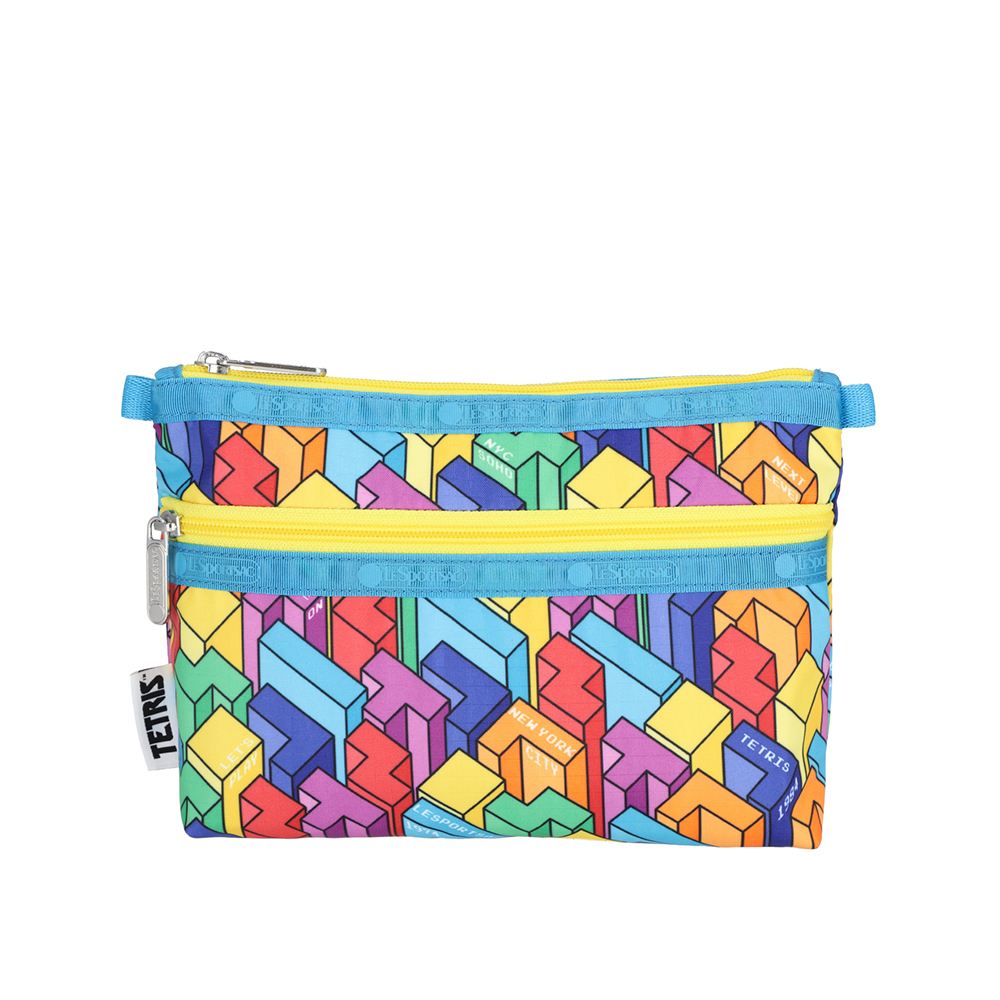 LeSportsac 雙層拉鍊化妝包