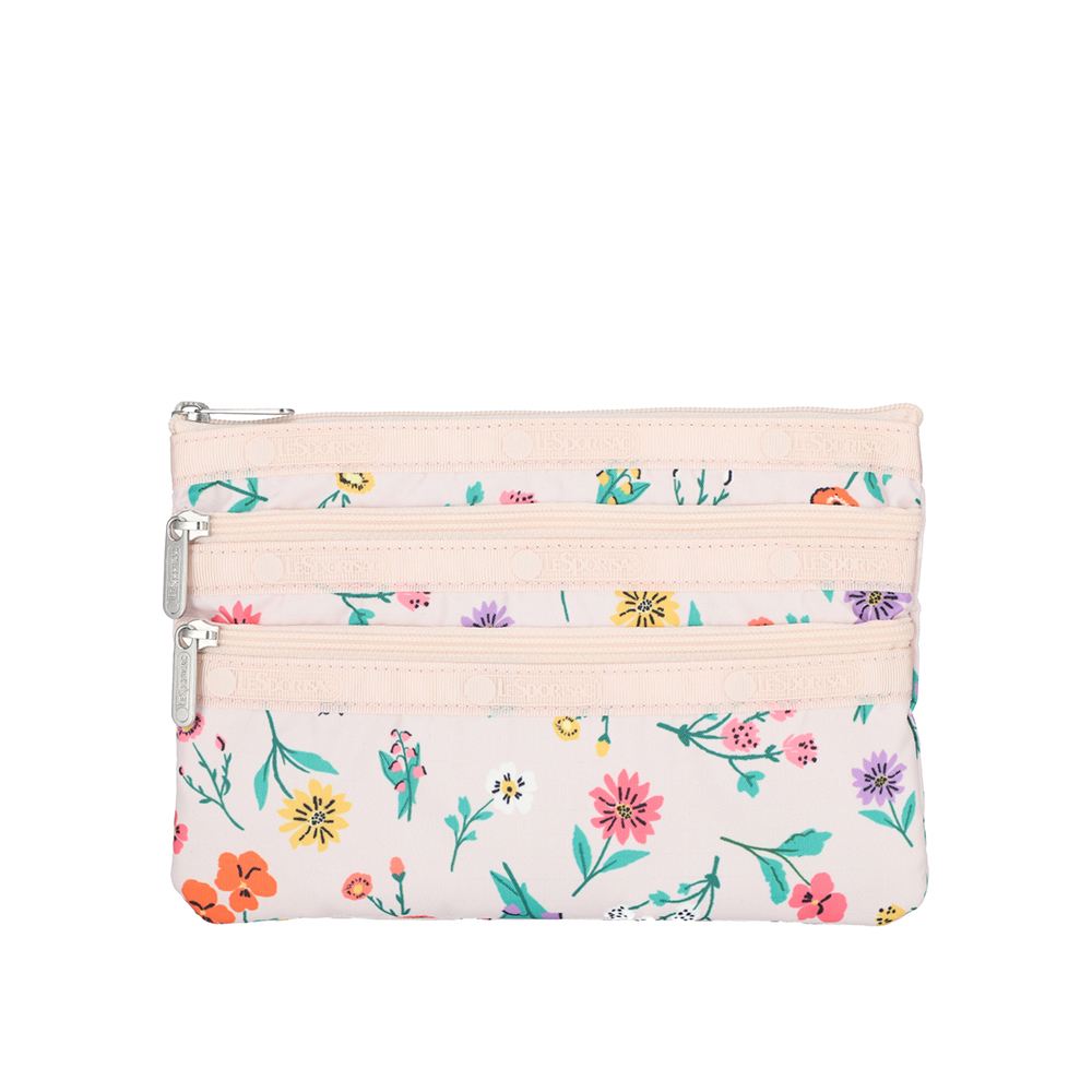 LeSportsac 三層拉鍊化妝包