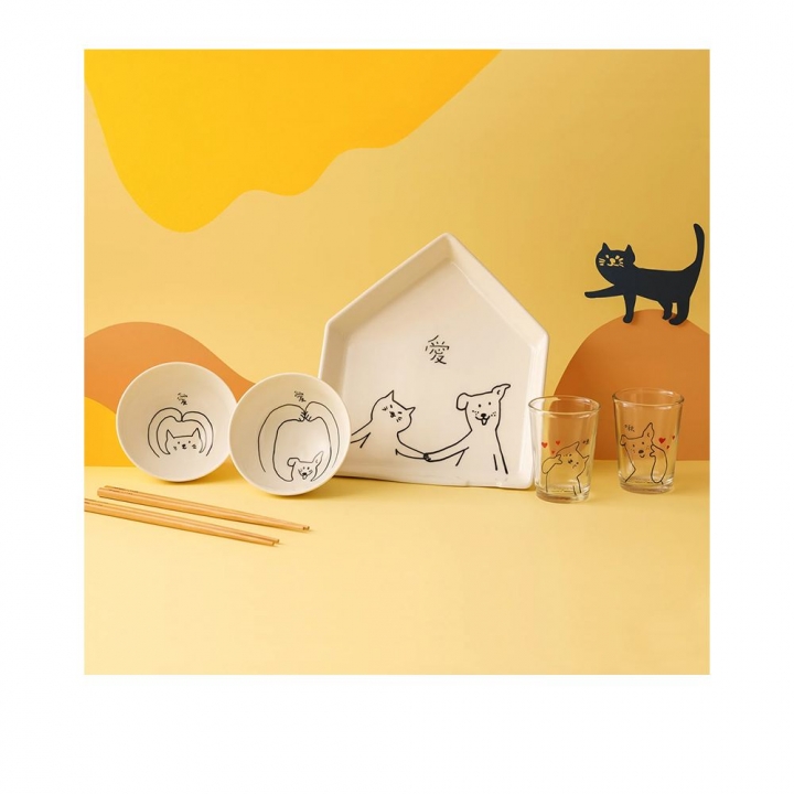 Mao's - Mao's 樂陶陶 x 李瑾倫|愛貓愛狗大房盤雙層聯名禮盒_80955-250911_大圖