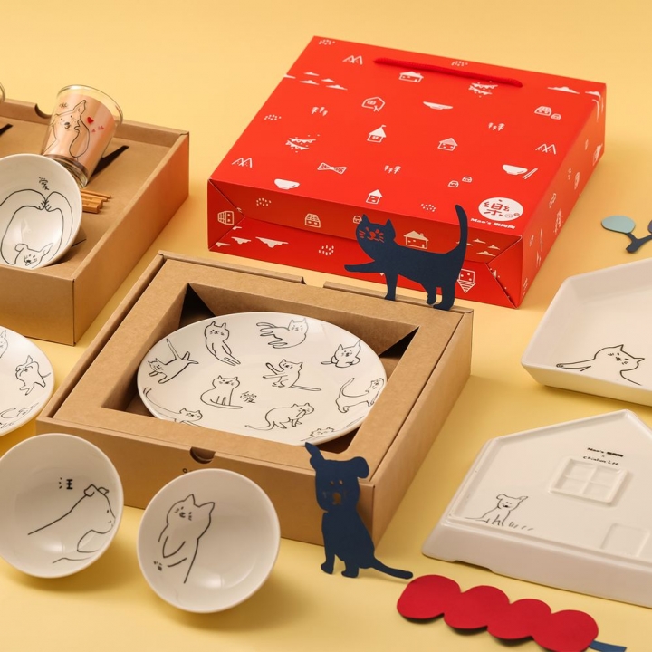 Mao's - Mao's 樂陶陶 x 李瑾倫|愛貓愛狗大房盤雙層聯名禮盒_80955-250912_大圖