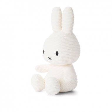 Miffy ECO Corduroy Offwhite - 33 cmBON TON TOYS|Miffy米菲兔ECO燈芯絨填充玩偶-白 33cm
