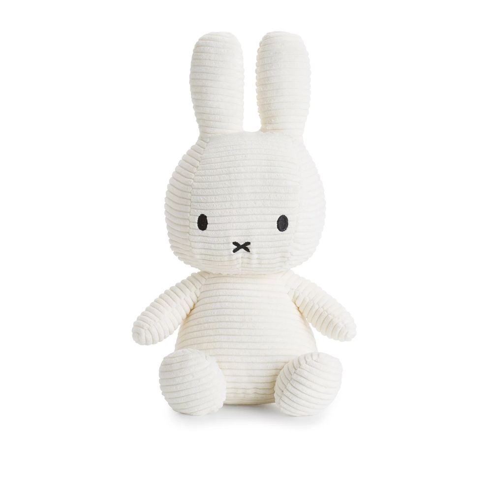 IDEAL 荷蘭 BON TON TOYS｜Miffy米菲兔ECO燈芯絨填充玩偶-白 70cm