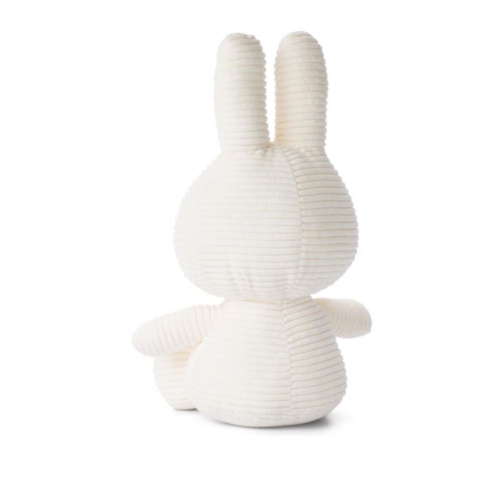 Miffy ECO Corduroy Offwhite - 70 cm荷蘭 BON TON TOYS|Miffy米菲兔ECO燈芯絨填充玩偶-白 70cm