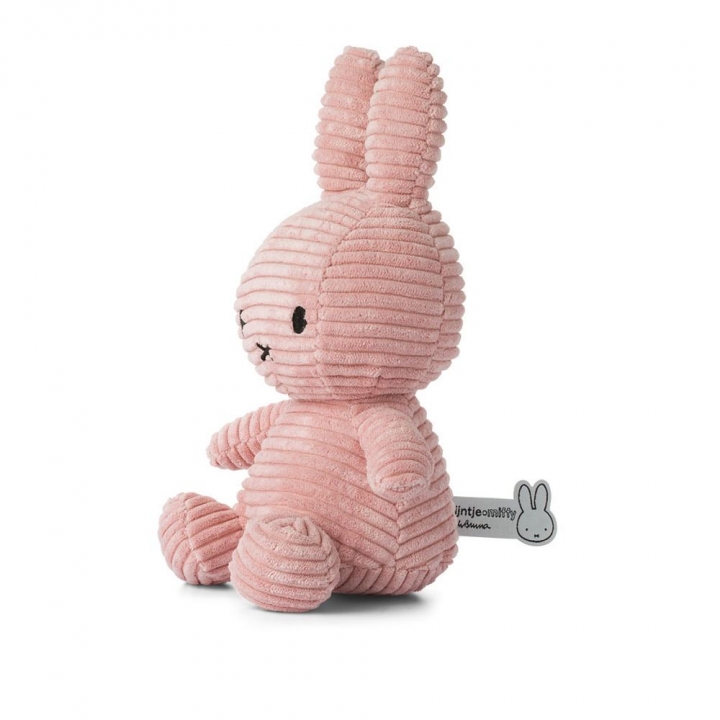 Miffy ECO Corduroy Pink - 70 cm荷蘭 BON TON TOYS|Miffy米菲兔ECO燈芯絨填充玩偶-粉 70cm